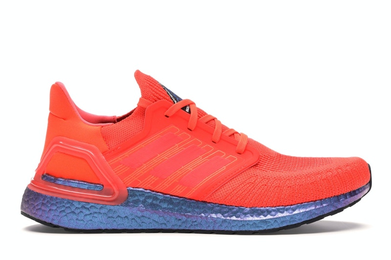 adidas Ultra Boost 20 Solar Red Men s FV8451 US