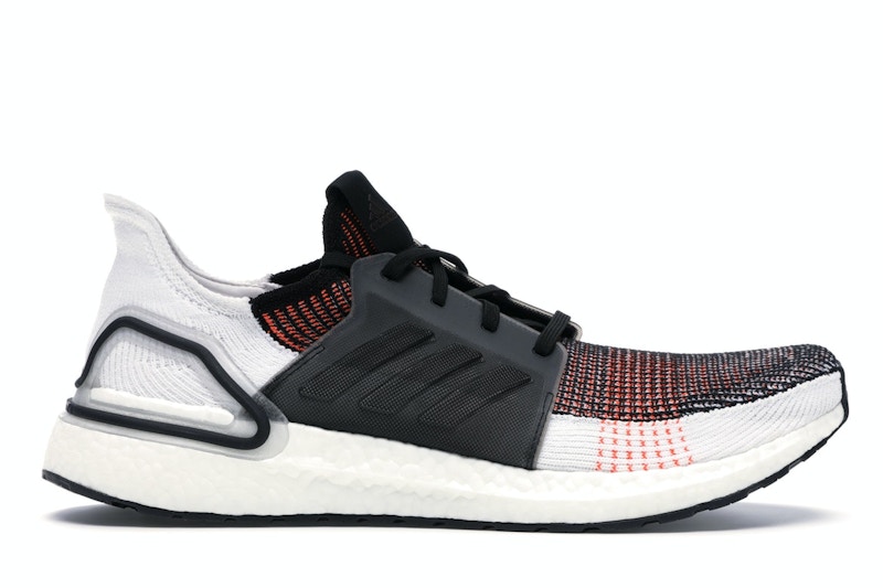 Adidas ultra boost 19 black sale and white