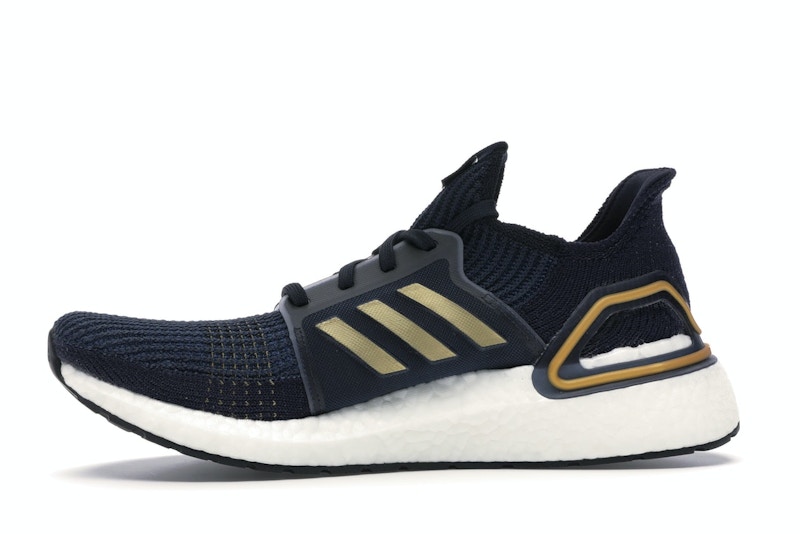 Adidas ultra boost navy gold clearance