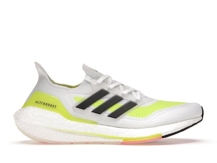 adidas Ultra Boost 21 White Solar Yellow Men's - FY0377 - US adidas Ultra Boost 21 White Solar Yellow Men's - FY0377 - US