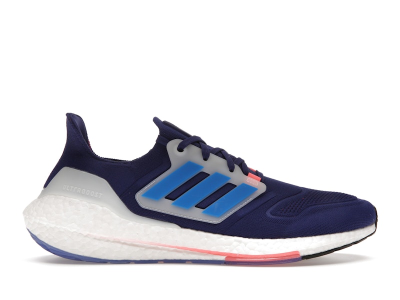 Blue and red top ultra boosts