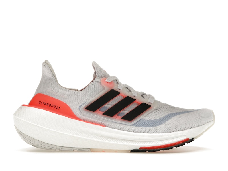 adidas Ultra Boost Light Blanco Negro Solar Rojo de mujer HQ6353 US
