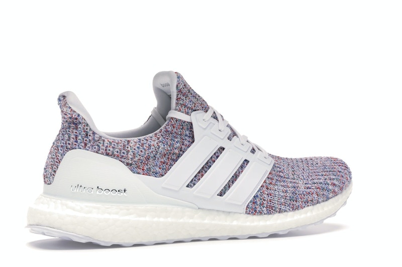 Adidas ultra boost white and multicolor Clearance