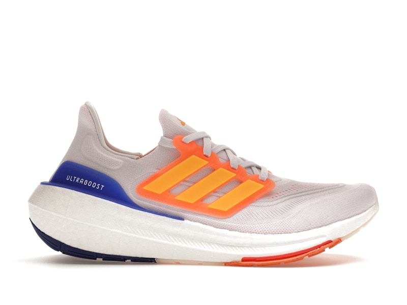 adidas Ultra Boost Light Cloud Blanco Solar Dorado Lucid Azul Hombre HQ6352 ES