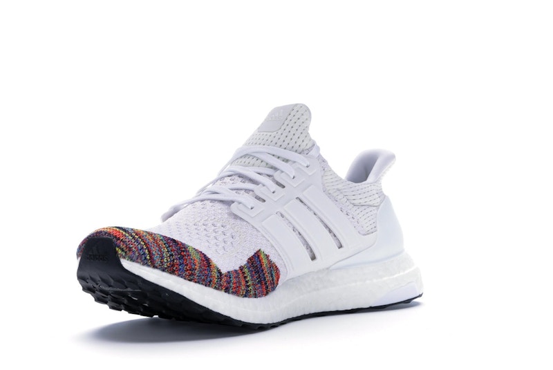 white ultra boost rainbow