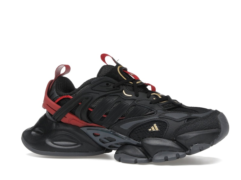 adidas XLG Runner Deluxe Black Gold Metallic Red