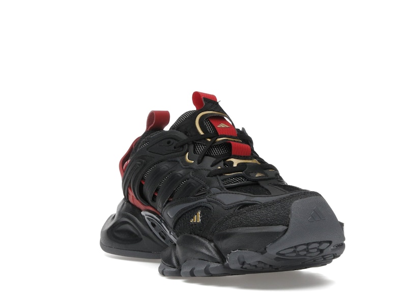 adidas XLG Runner Deluxe Black Gold Metallic Red