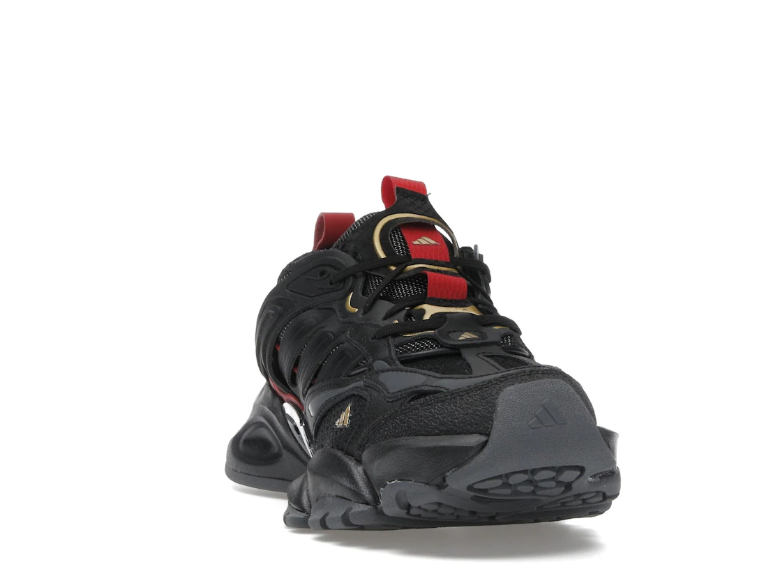 adidas XLG Runner Deluxe Black Gold Metallic Red