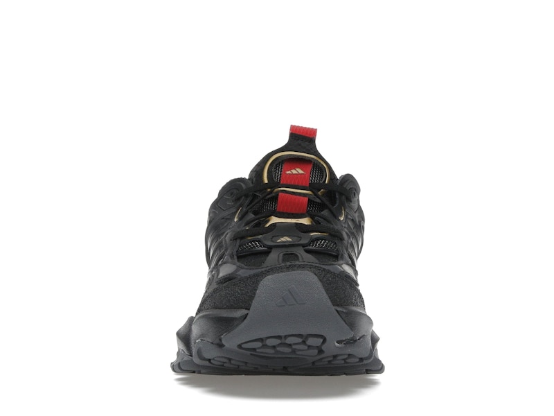 adidas XLG Runner Deluxe Black Gold Metallic Red