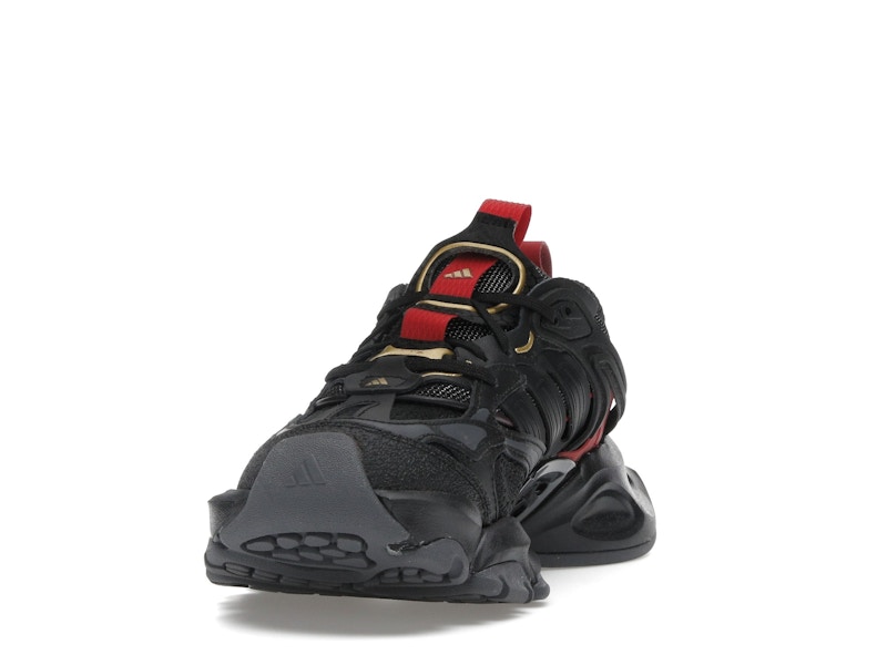 adidas XLG Runner Deluxe Black Gold Metallic Red