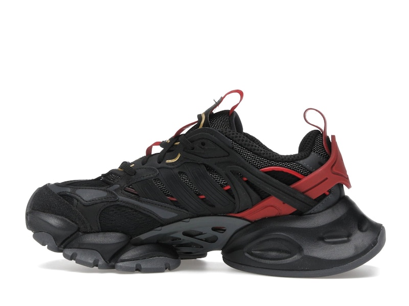 adidas XLG Runner Deluxe Black Gold Metallic Red