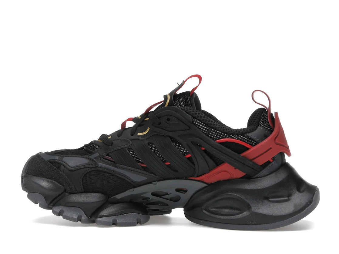 adidas XLG Runner Deluxe Black Gold Metallic Red