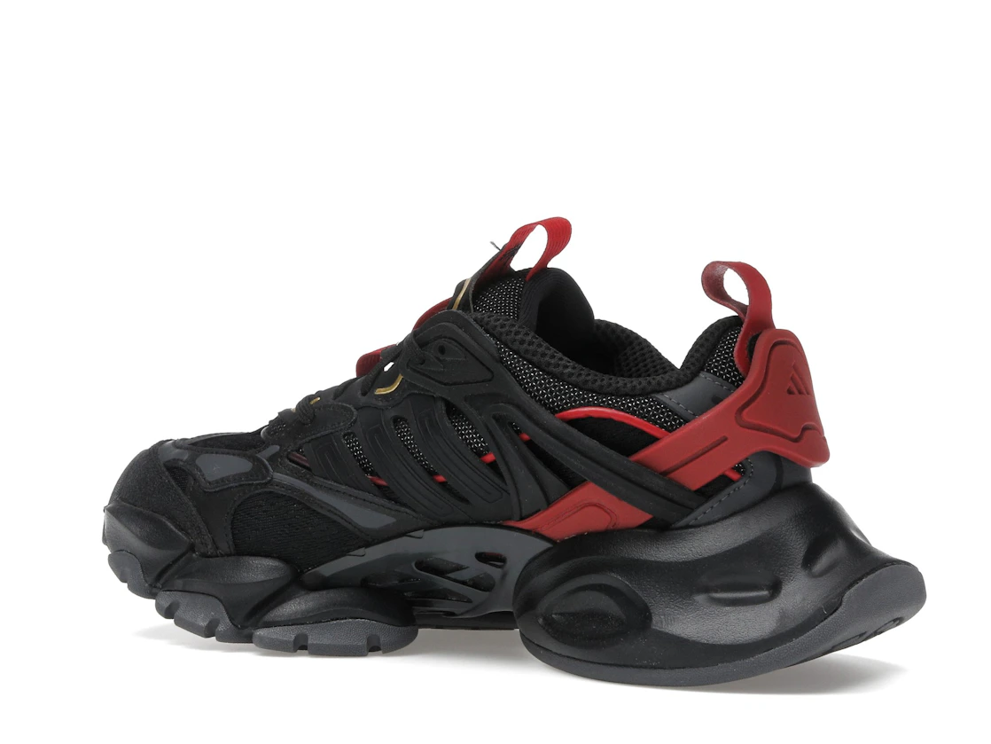 adidas XLG Runner Deluxe Black Gold Metallic Red