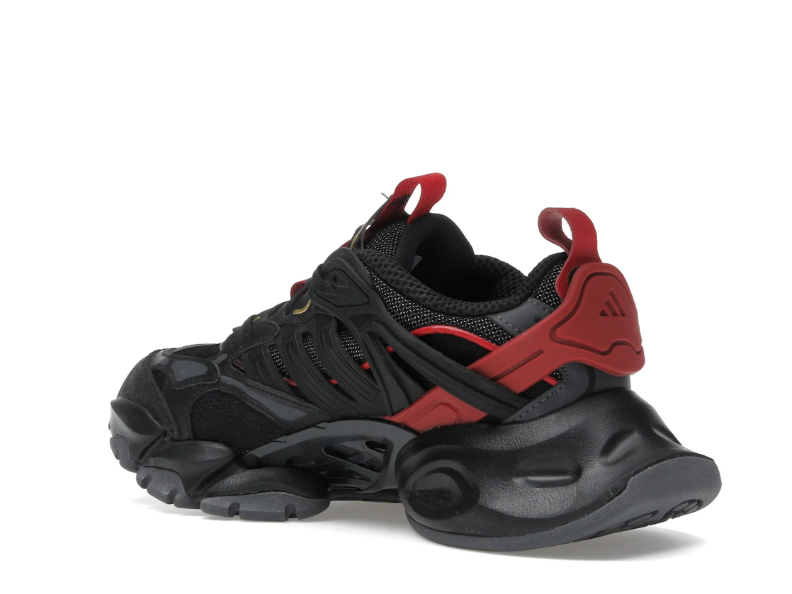 adidas XLG Runner Deluxe Black Gold Metallic Red