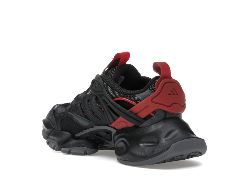 adidas XLG Runner Deluxe Black Gold Metallic Red