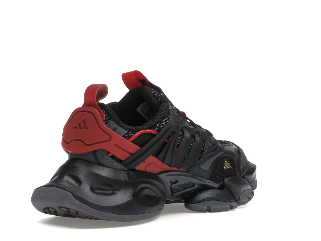 adidas XLG Runner Deluxe Black Gold Metallic Red