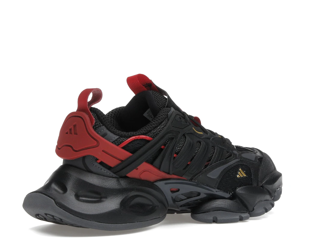 adidas XLG Runner Deluxe Black Gold Metallic Red