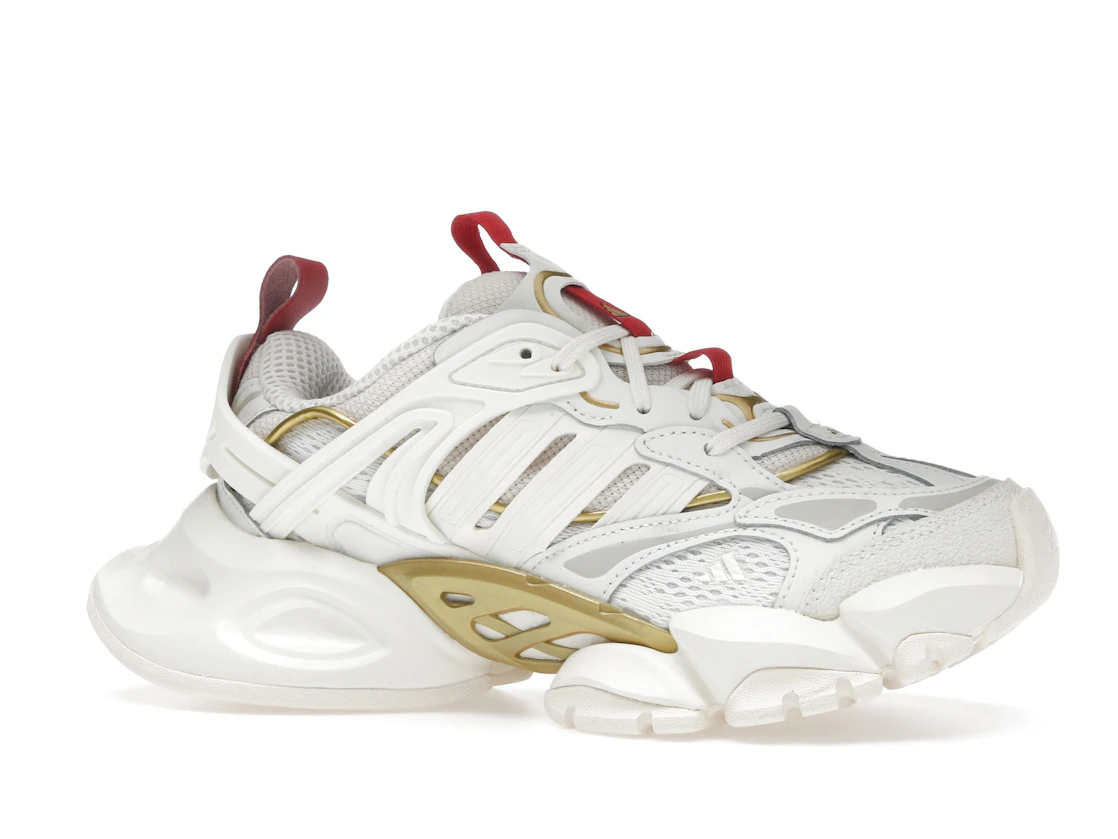 adidas XLG Runner Deluxe Off White Gold Metallic Red