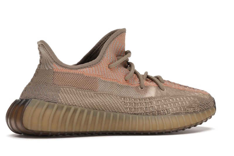 Yeezy 350 sand taupe on feet