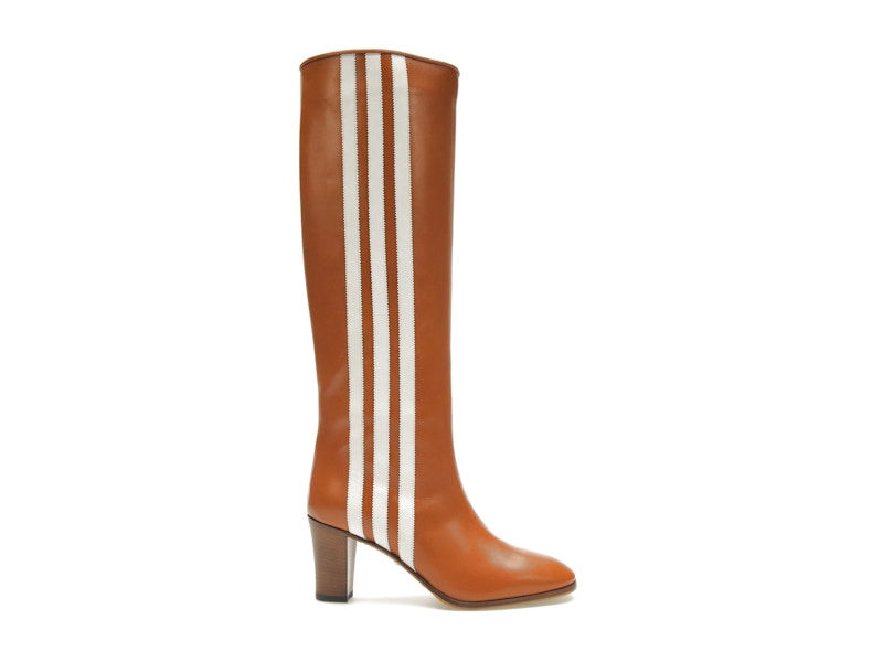 adidas x Gucci 73mm Knee-High Boots Cognac Leather - 715584 adidas x Gucci 73mm Knee-High Boots Cognac Leather - 715584