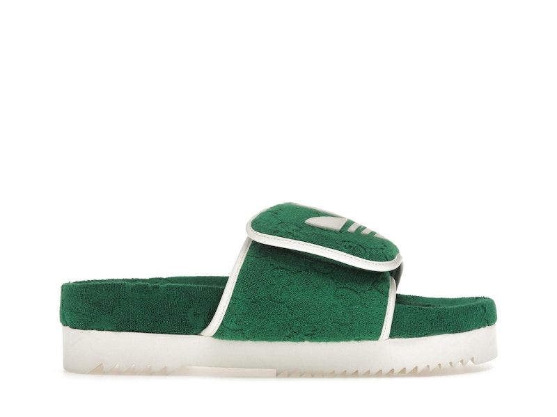 レディース adidas × Gucci men's GG platform sandal adidas x Gucci GG Platform Sandal Yellow Cotton Men's