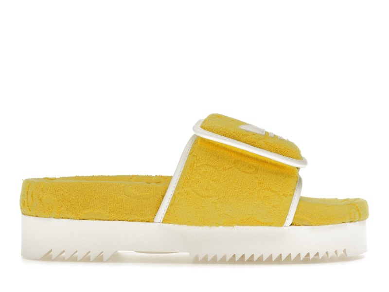 adidas x Gucci GG Platform Sandal Yellow (Women's adidas x Gucci GG Platform Sandal Yellow (Women's