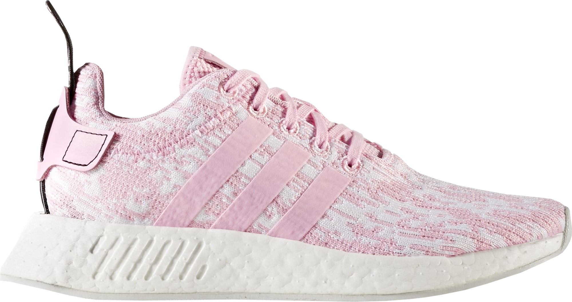 white nmds with pink