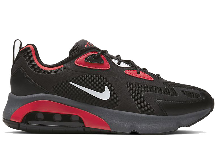 black and red air max 200