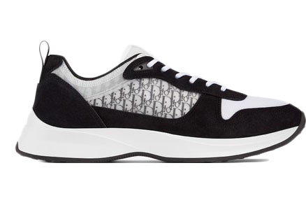 black and white dior runners