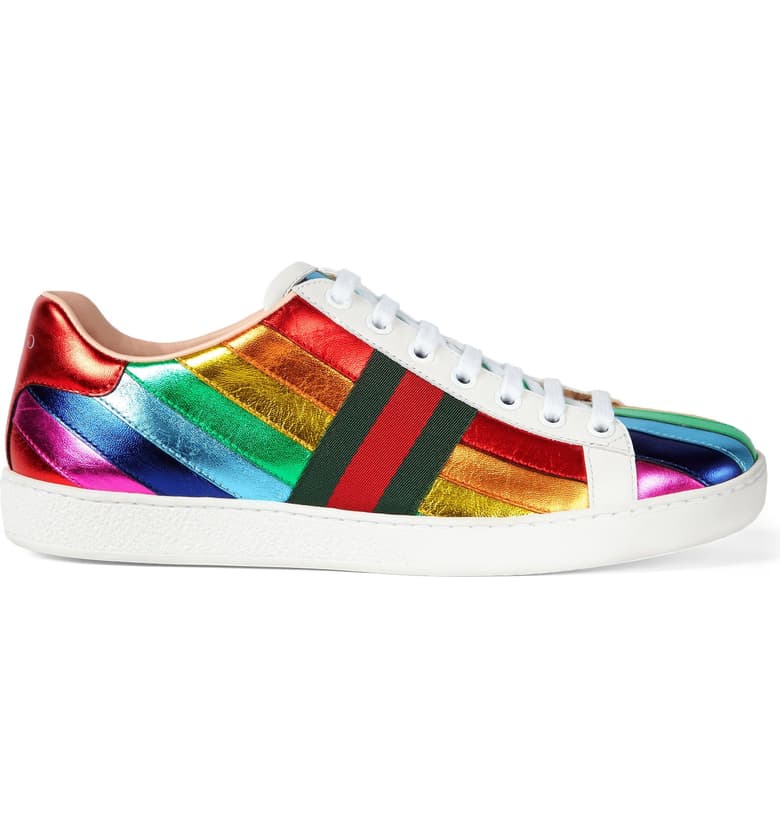 rainbow gucci sneakers