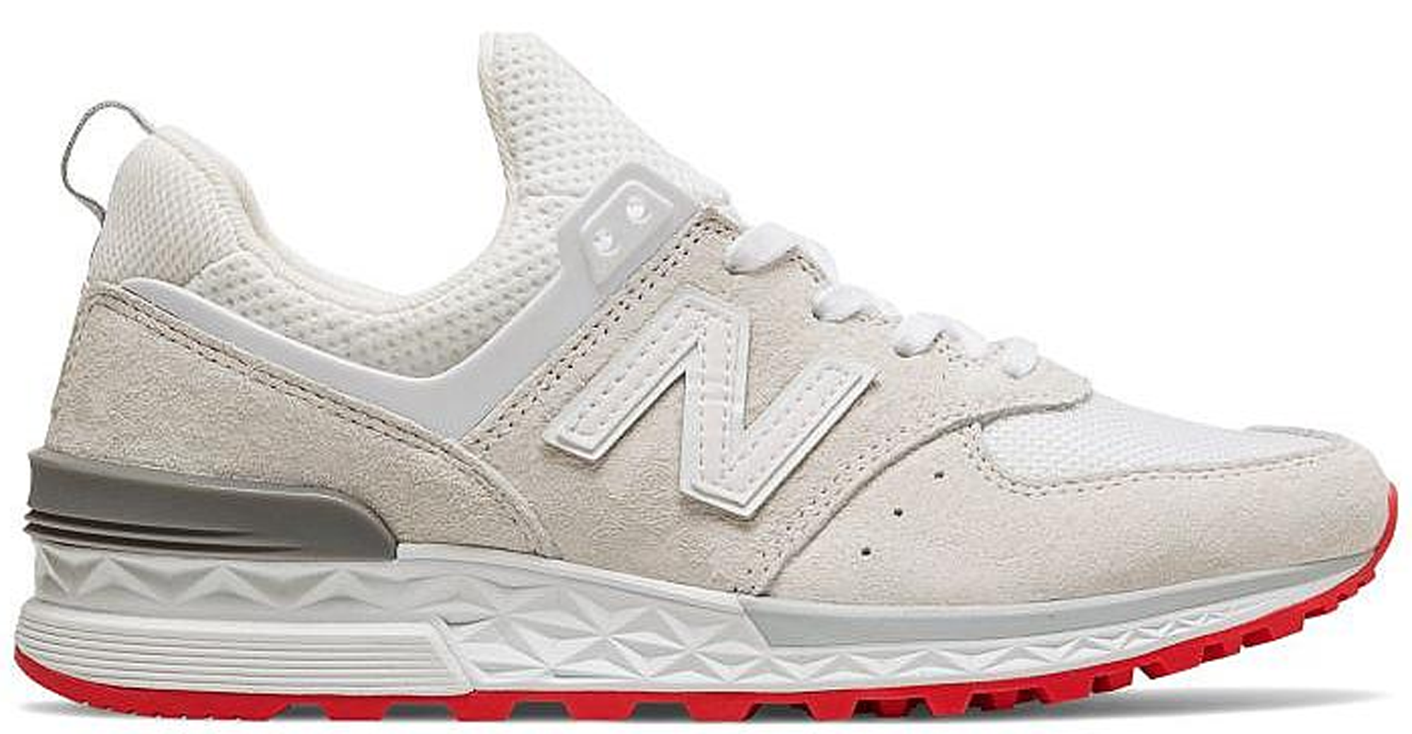 new balance 574 red and white