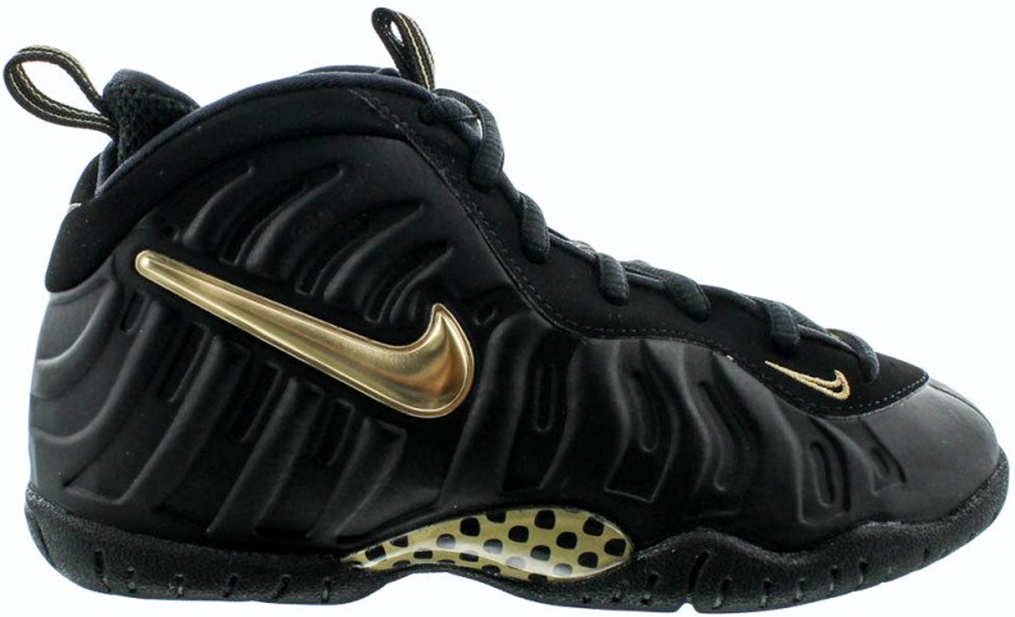 nike foamposites black and gold