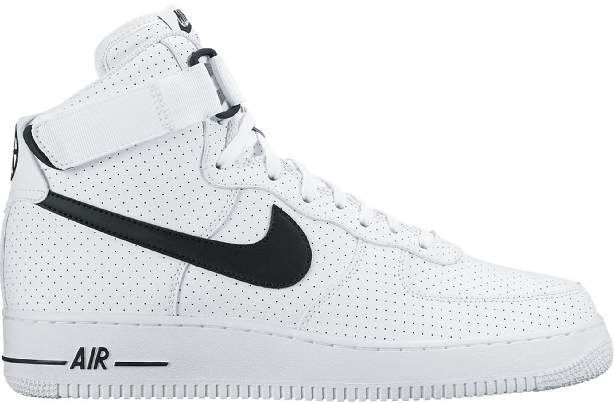 air force 1 high black and white