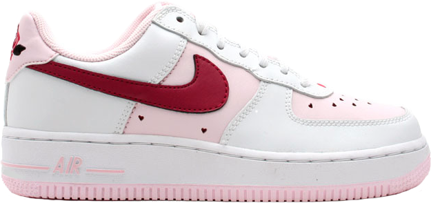red and pink air force 1