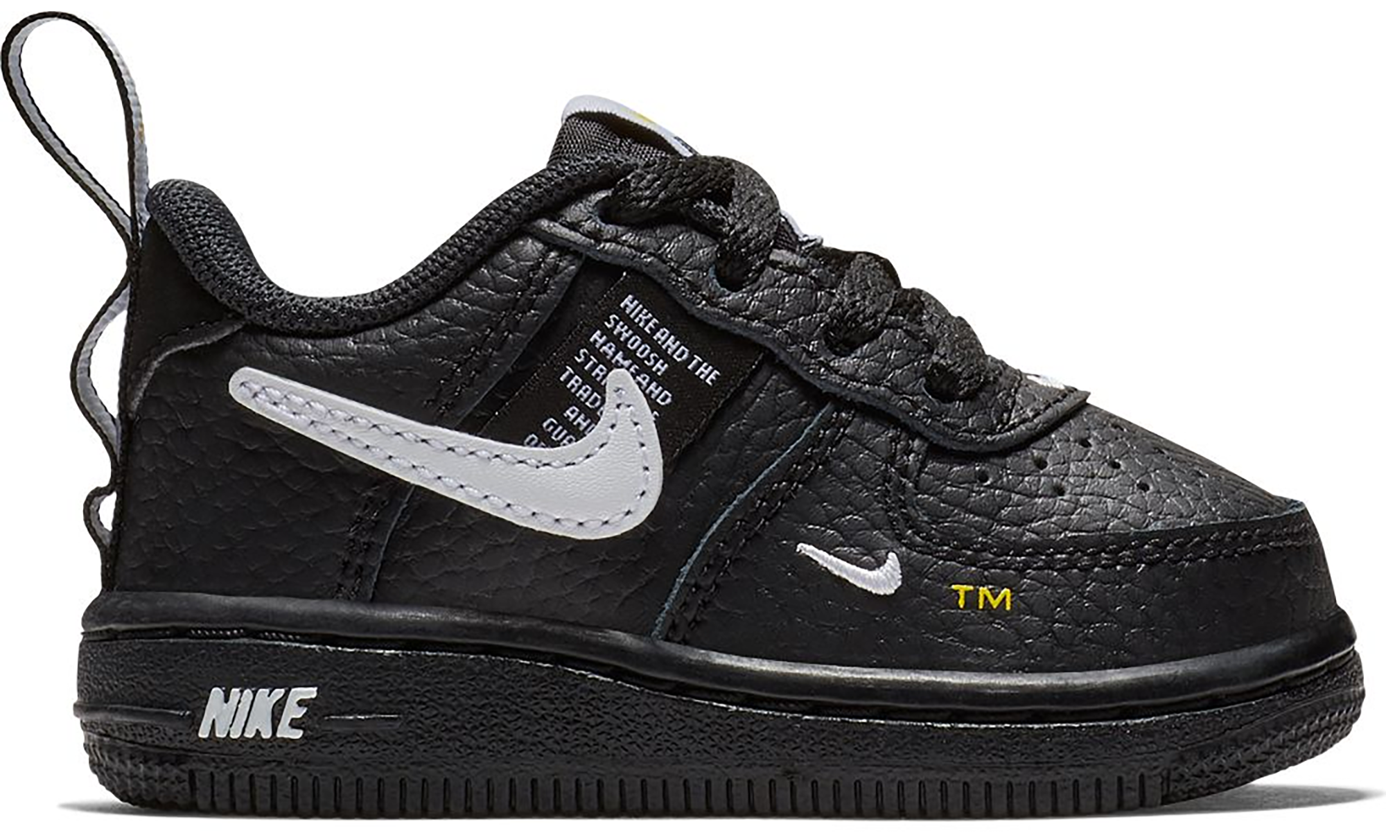 air force 1 low utility black and white