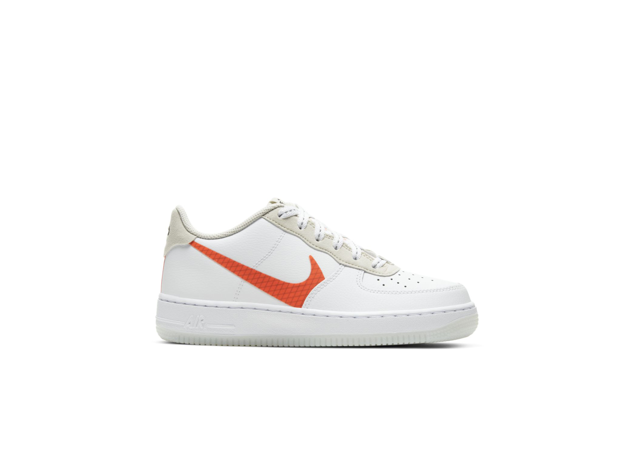 Nike Air Force 1 White Total Orange (GS 