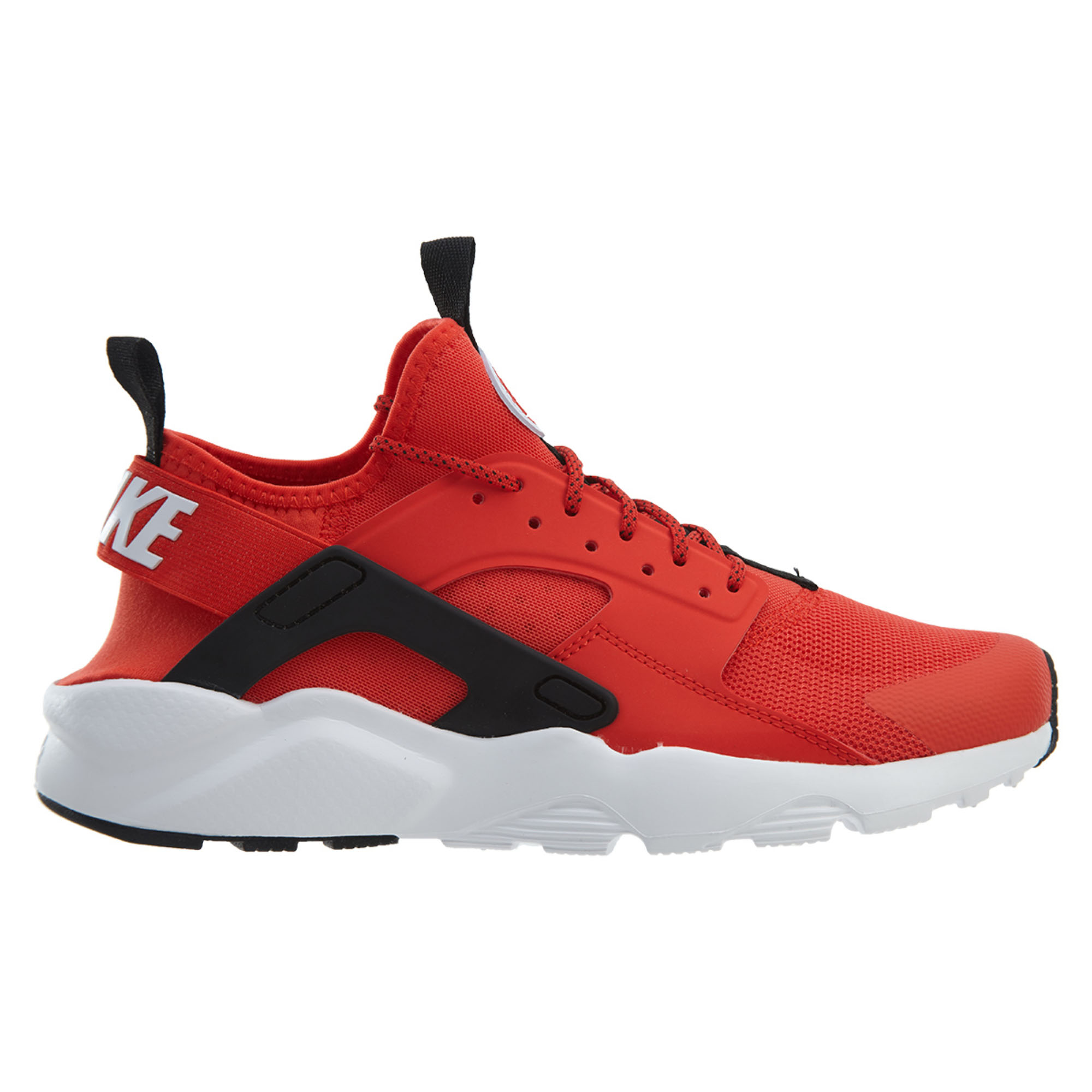 red huaraches with white bottoms
