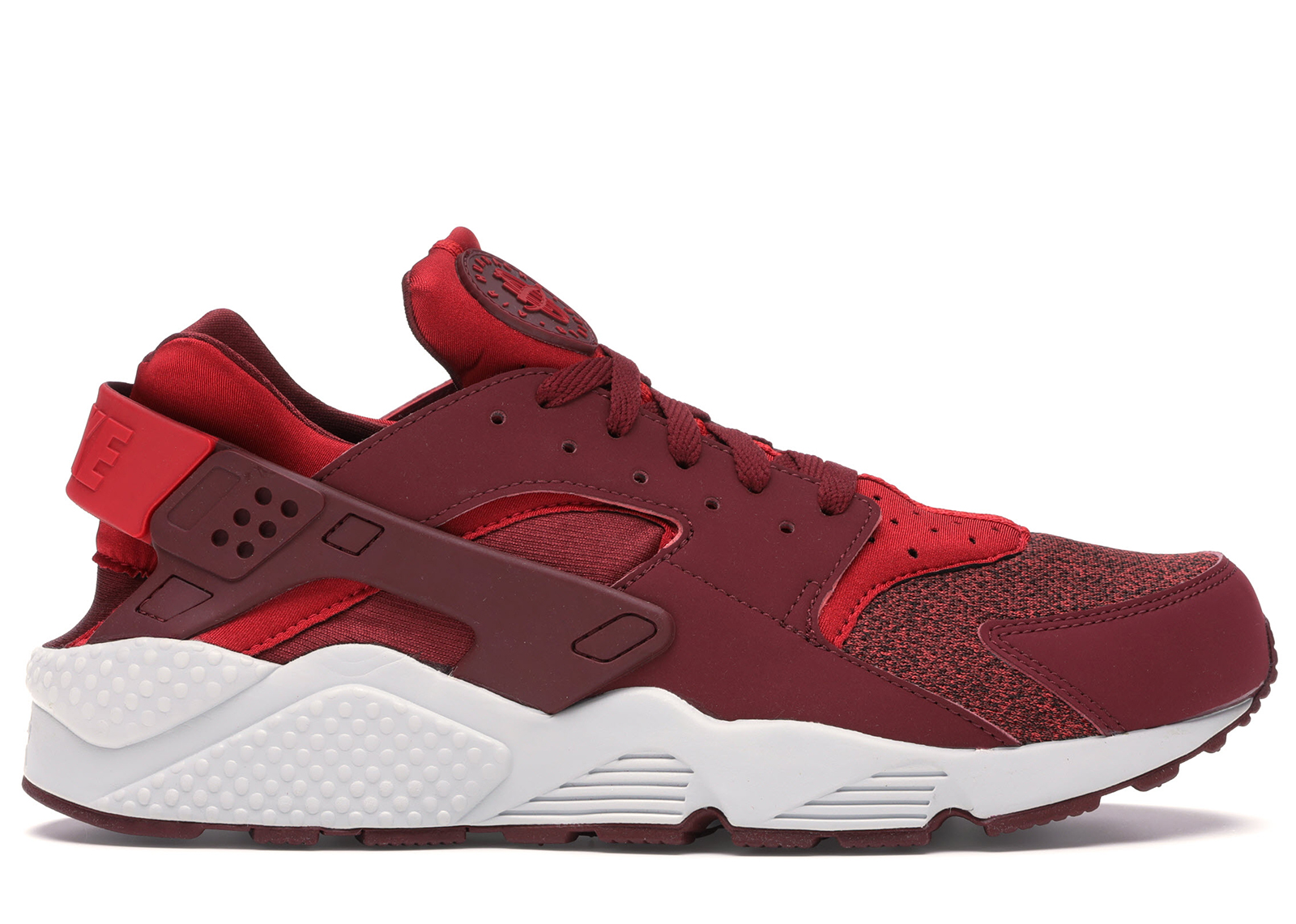 all red huarache shoes