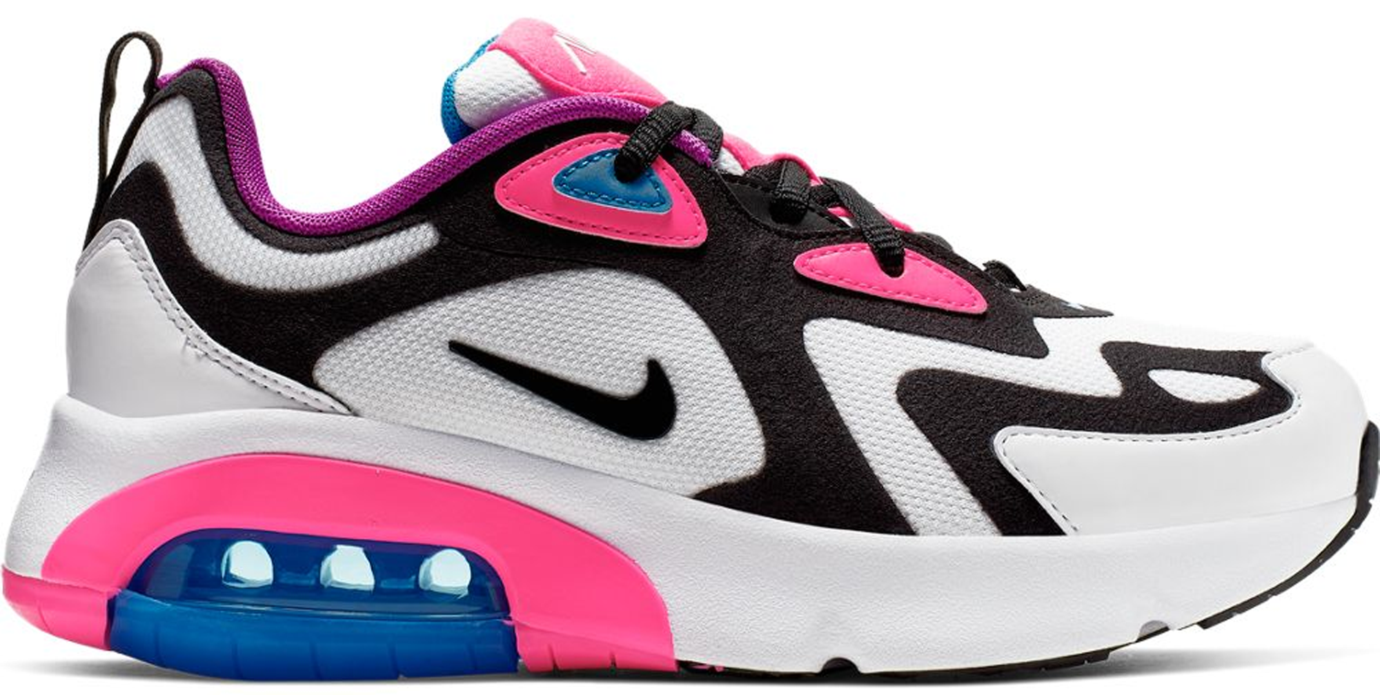 nike air pink black and white