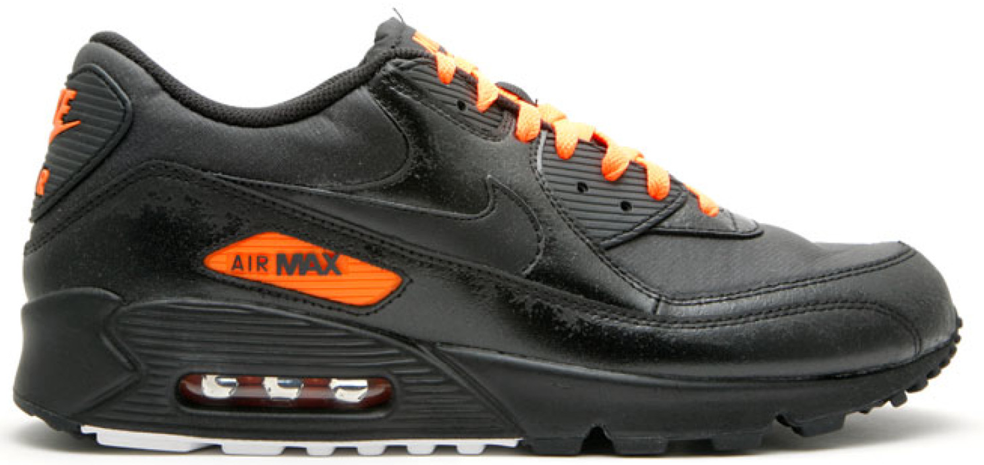 black and orange air max 90s