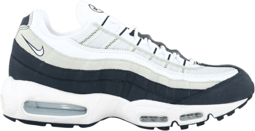 air max 95 white and navy blue