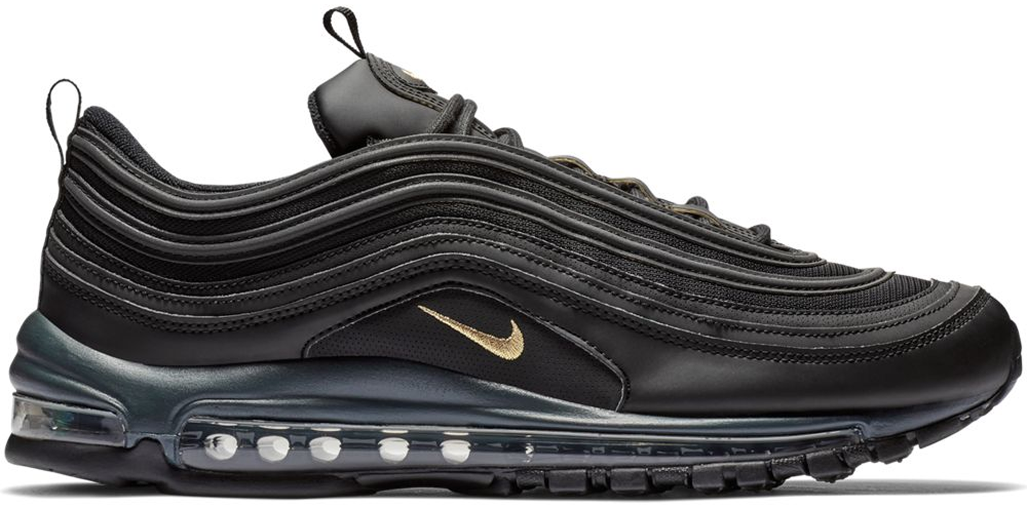 Nike Air Max 97 Leather Black Gold 