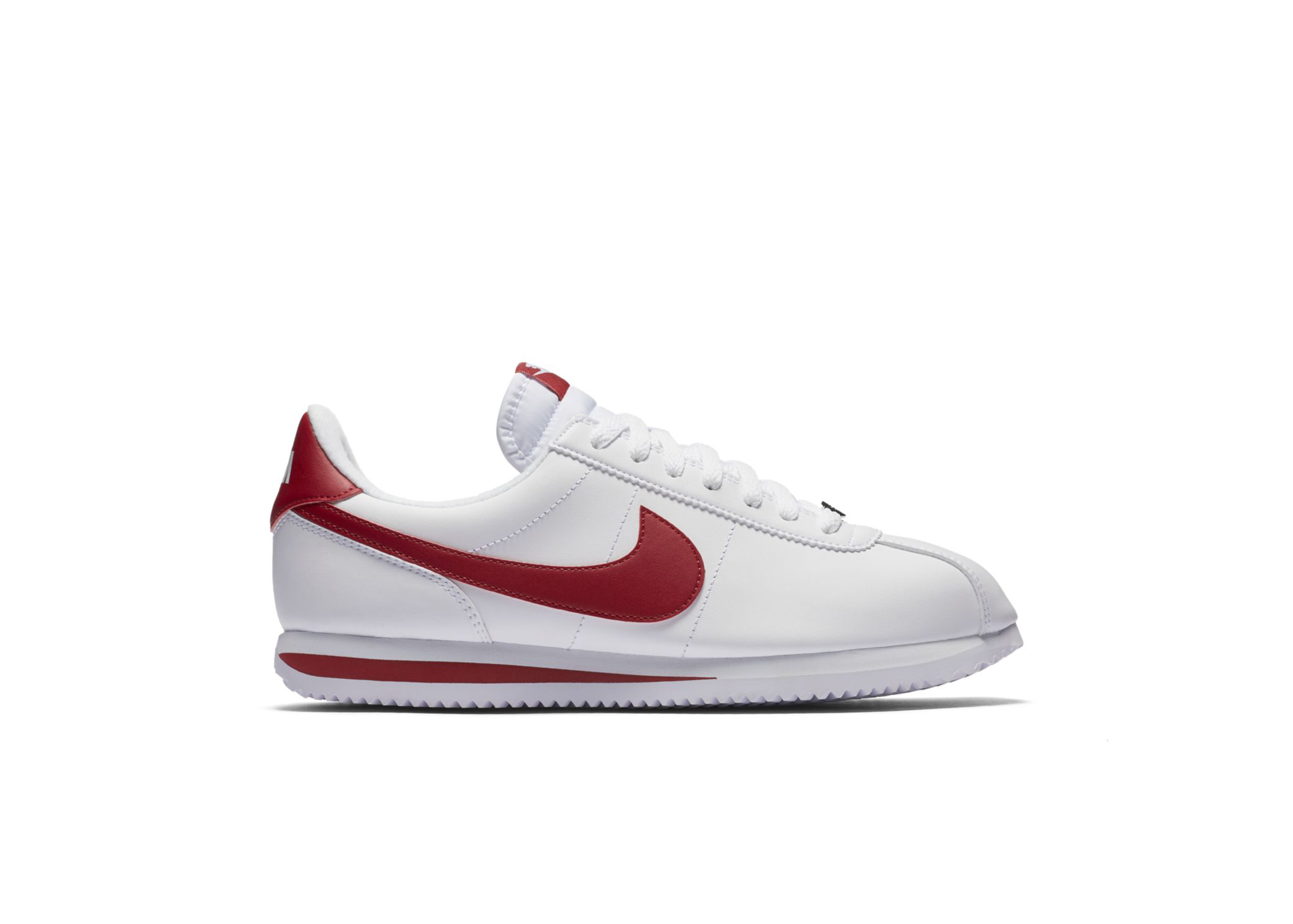 nike cortez red and white