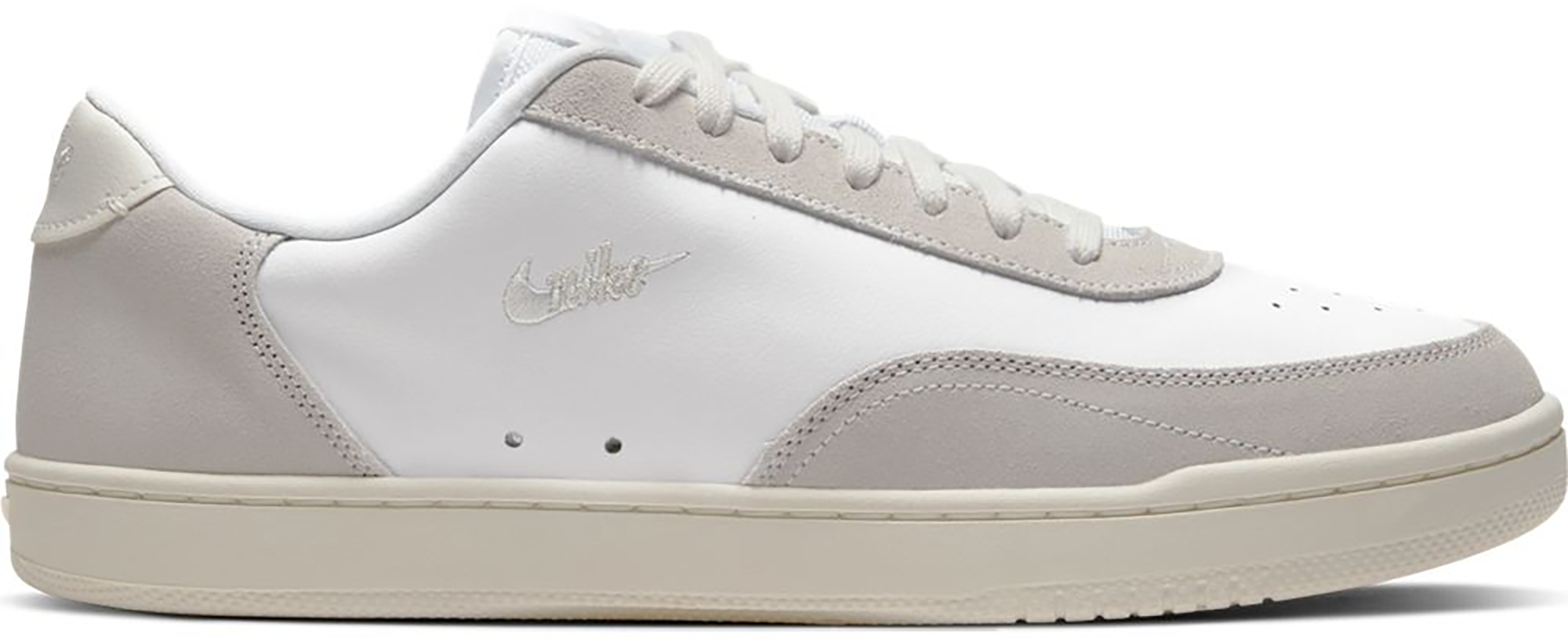 nike court vintage trainers in cream