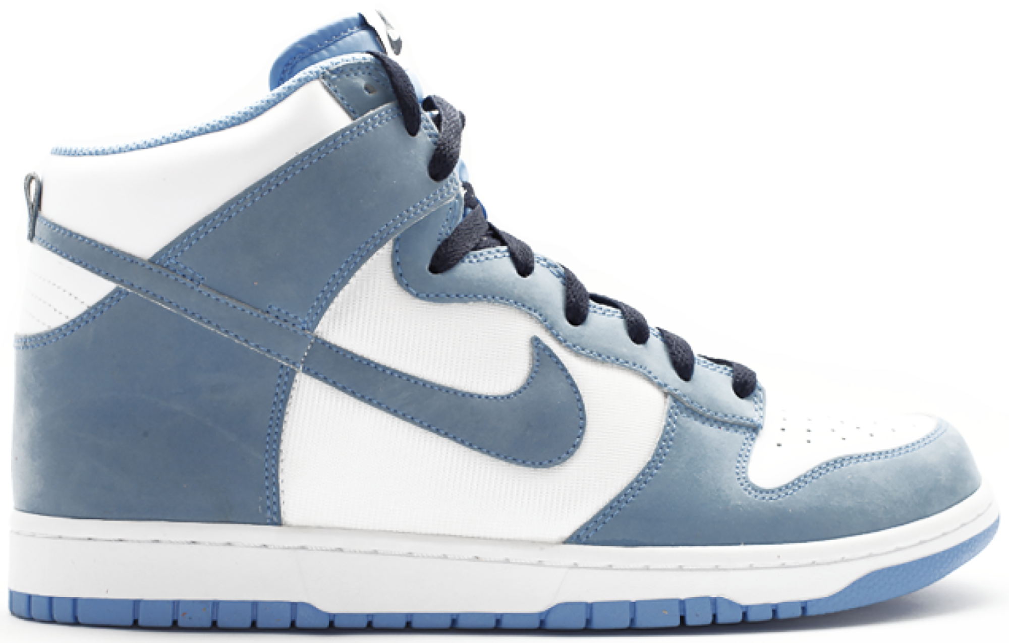 blue and white dunks