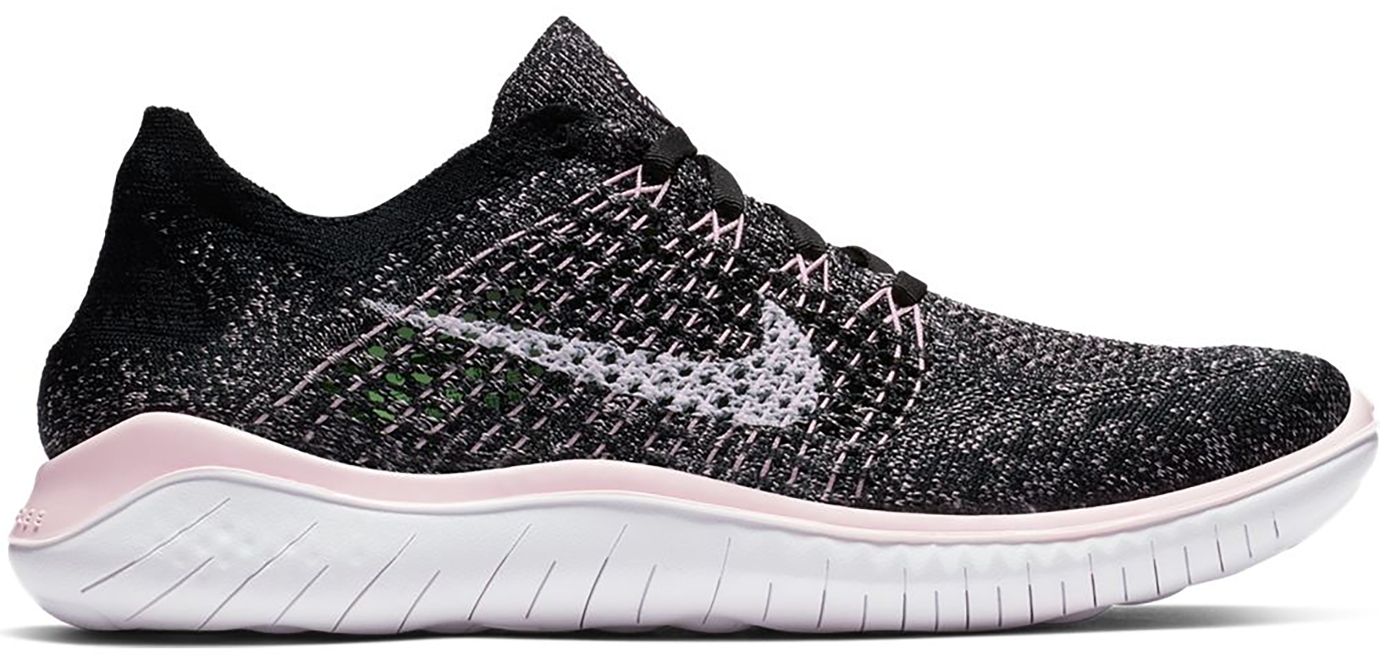 nike flyknit black and pink