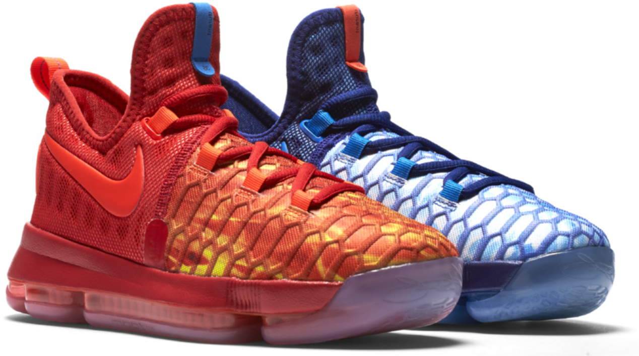 Nike KD 9 Fire and Ice (GS) - 855908-400