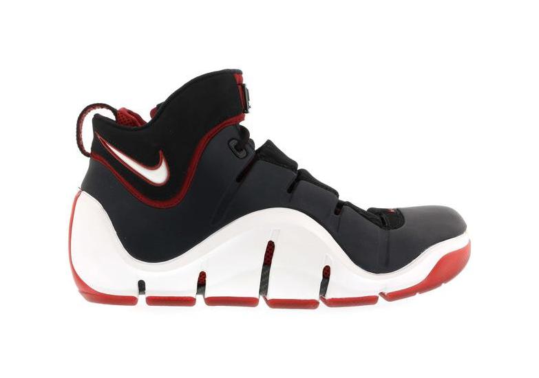 Nike LeBron 4 Black White Red - 314647-011