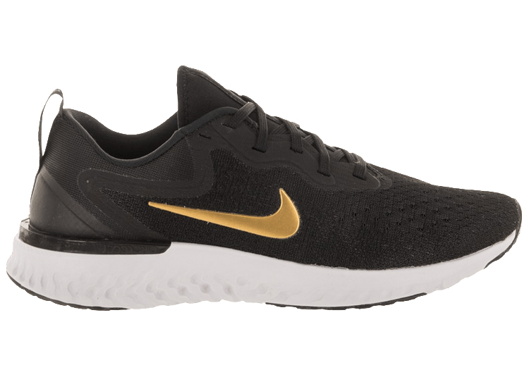 nike odyssey react women's black and gold