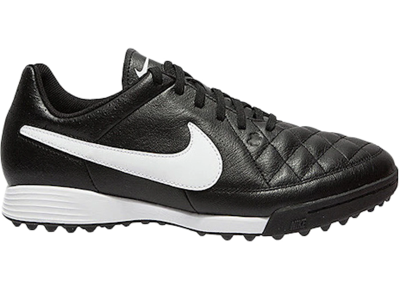  Nike  Tiempo Genio Turf  Soccer Cleats  Black White 631284 010